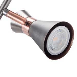https://design-led.fr/gb/ MILENO silver / copper 2xGU10 wall and ceiling luminaire 29115 35,60 € 30,26 €