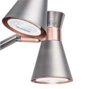 https://design-led.fr/gb/ MILENO silver / copper 2xGU10 wall and ceiling luminaire 29115 35,60 € 30,26 €