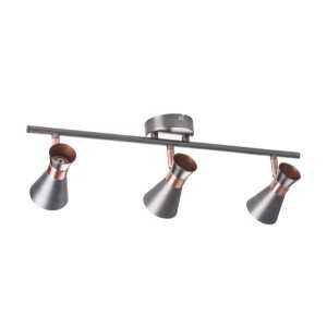 https://design-led.fr/fr/ Luminaire mural et plafonnier MILENO argent / cuivre 3xGU10 29117 49,90 € 42,41 €