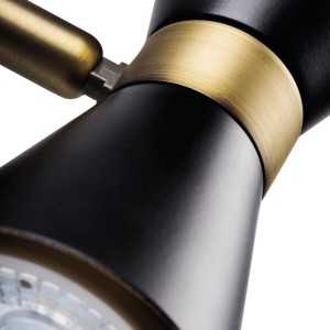 https://design-led.fr/it/ Apparecchio a parete e a soffitto MILENO nero/oro 2xGU10 32,40 € 27,54 € 29114