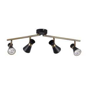 https://design-led.fr/pt/ Luminária de parede e de teto MILENO preto / dourado 4xGU10 61,00 € 51,85 € 29118