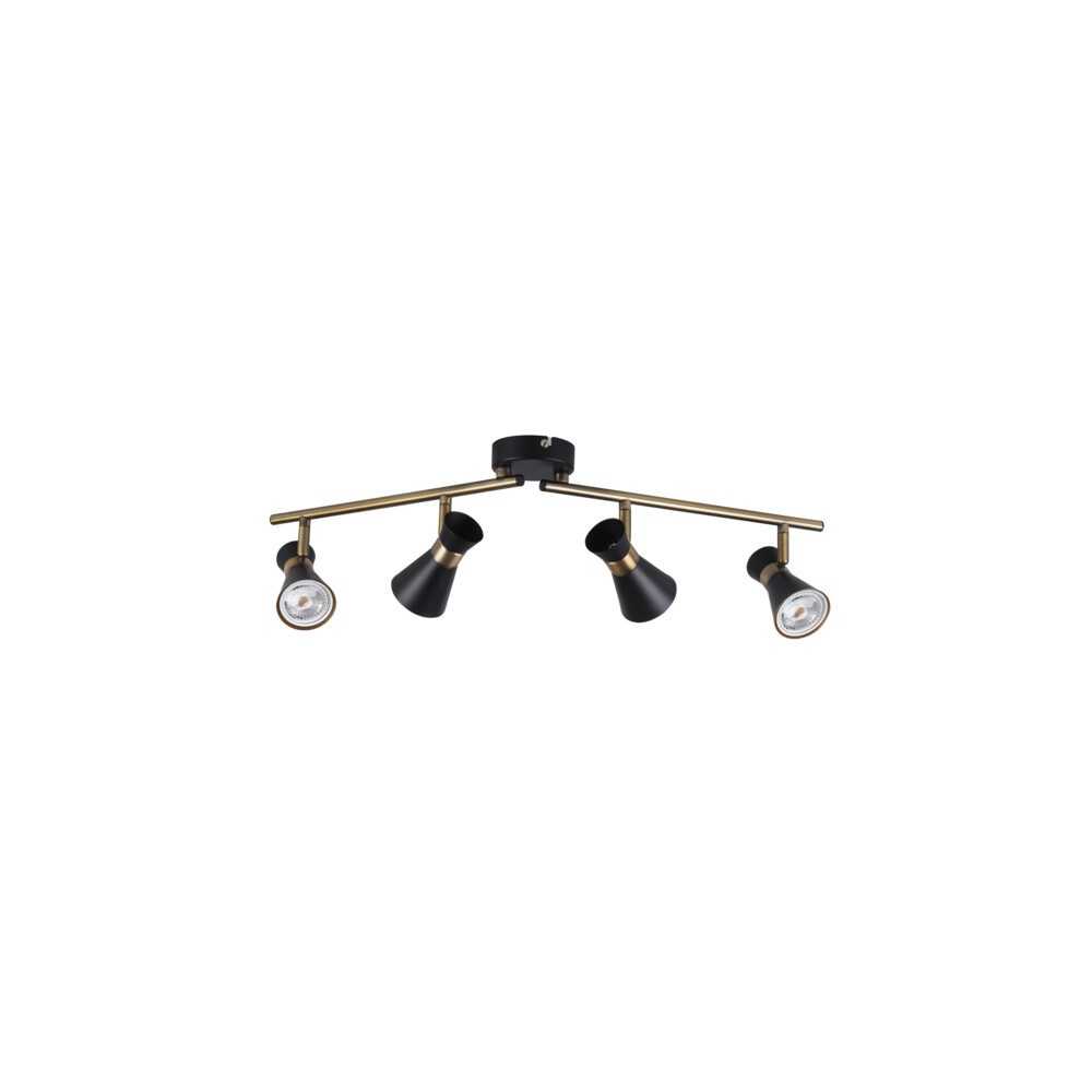 https://design-led.fr/pt/ Luminária de parede e de teto MILENO preto / dourado 4xGU10 61,00 € 51,85 € 29118