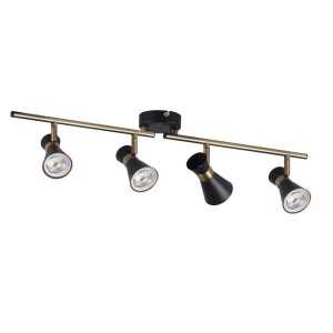 https://design-led.fr/pt/ Luminária de parede e de teto MILENO preto / dourado 4xGU10 61,00 € 51,85 € 29118
