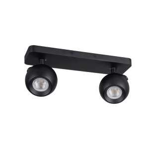 https://design-led.fr/fr/ Luminaire mural ou plafonnier GALOBA 2xGU10 Noir 33675 52,40 € 44,54 €