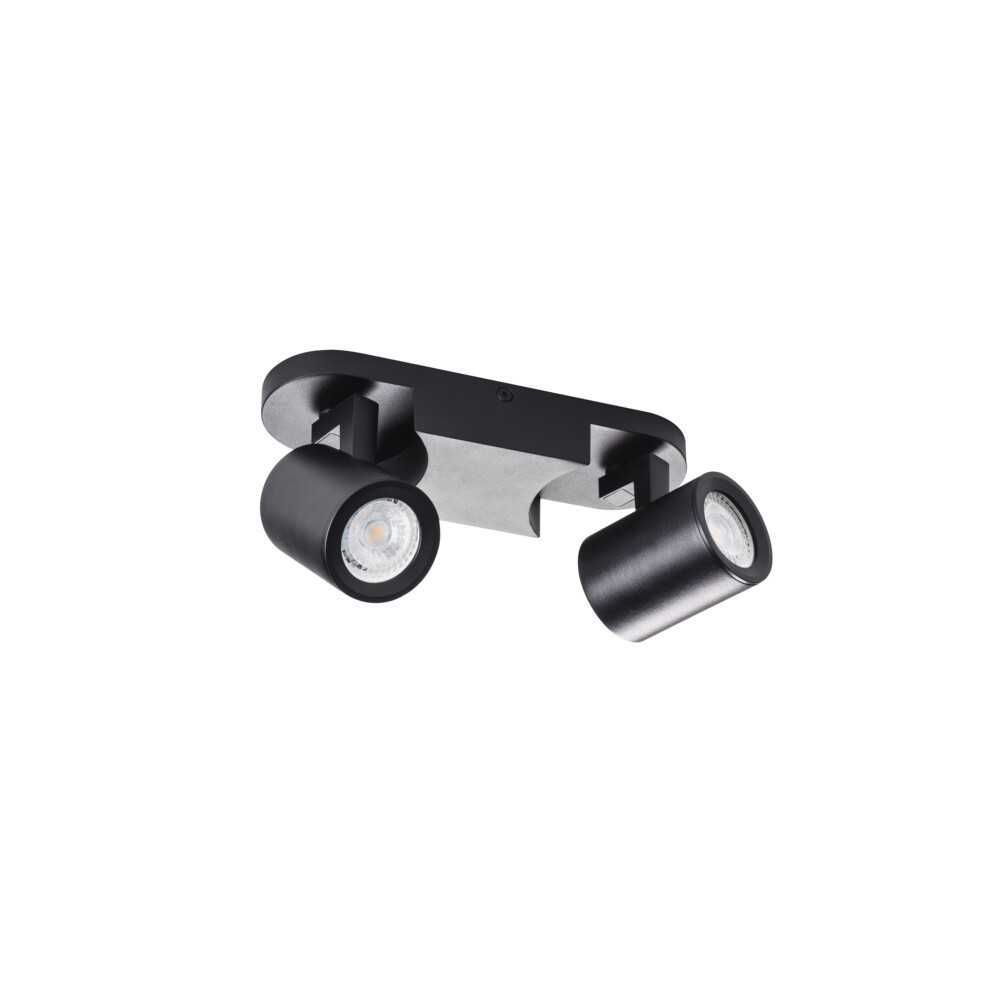 https://discount-led.fr/es/ Aplique de pared o techo LAURIN 2xGU10 Negro  33,80 €  27,04 €    29123