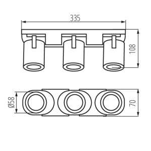 https://design-led.fr/pt/ Candeeiro de parede ou de teto LAURIN 3xGU10 Preto 53,90 € 45,82 € 29125
