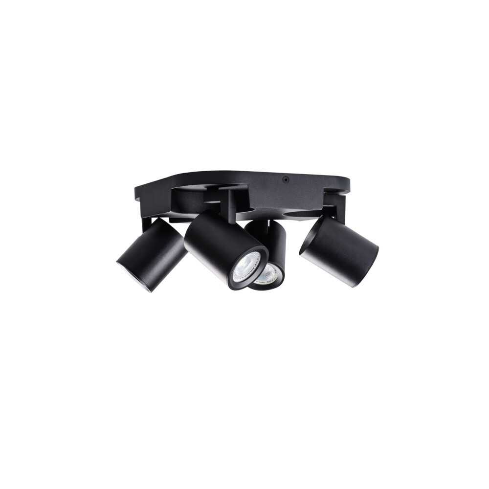 https://discount-led.fr/it/ Lampada da parete o soffitto LAURIN 4xGU10 Nero  67,20 €  53,76 €    29129