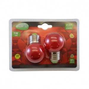 https://design-led.fr/fr/ Ampoule E27 led G45 1w rouge pack x2 76181 4,60 € 3,22 € -30%