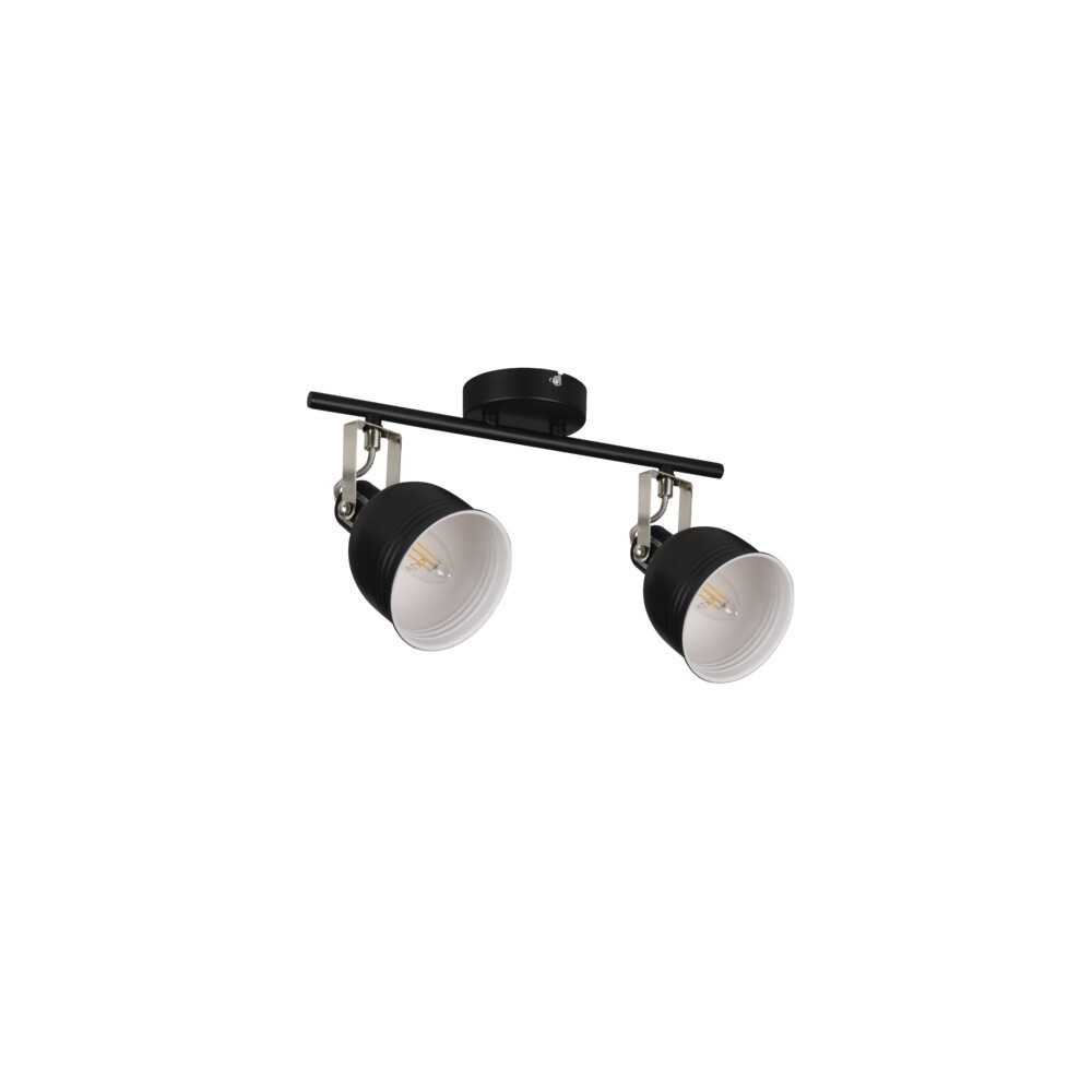 https://discount-led.fr/fr/ Luminaire mural ou plafonnier DERATO 2xE14 Noir  49,80 €  39,84 €    35642