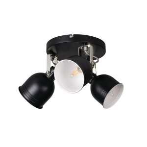 https://design-led.fr/fr/ Luminaire mural ou plafonnier DERATO 3xE14 Noir 35644 74,70 € 63,50 €