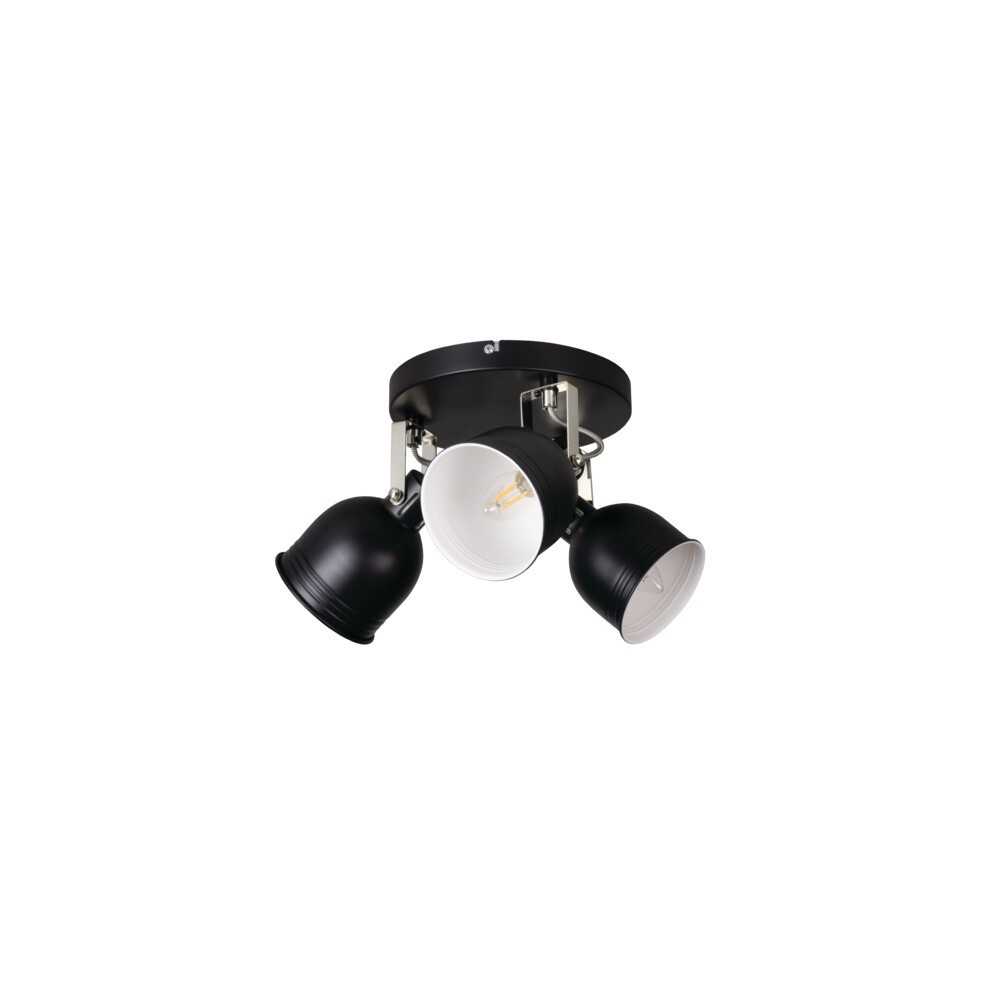 https://design-led.fr/fr/ Luminaire mural ou plafonnier DERATO 3xE14 Noir 35644 74,70 € 63,50 €