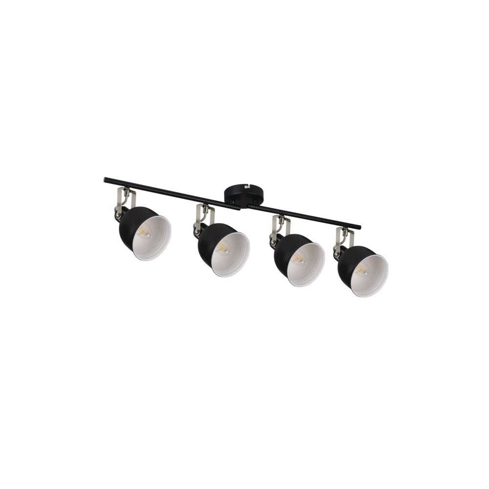 https://discount-led.fr/fr/ Luminaire mural ou plafonnier DERATO 4xE14 Noir  99,50 €  79,60 €    35646