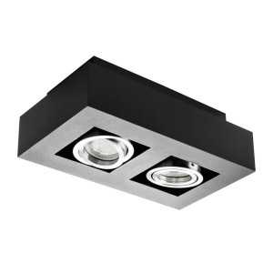 https://discount-led.fr/it/ STOBI Illuminazione d'accento a soffitto Nero 2xGU10  64,30 €  51,44 €    26832