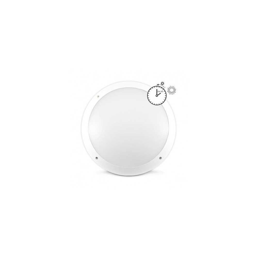 https://design-led.fr/pt/ Luz de teto LED CASA Ø300 mm 18W 4500K Sensor RF e sistema de aviso prévio 81,20 € 69,02 € 779010