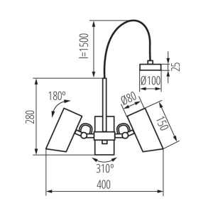 https://design-led.fr/nl/ AGZAR 3xE14 pendelarmatuur Wit 106,10 € 90,19 € 36253
