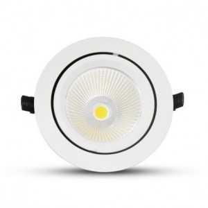 https://discount-led.fr/nl/ LED Slak Spotlight BOUTICA Rond Kantelbaar en Zwenkbaar 55W 4000K IRC90  208,00 €  166,40 €    76745