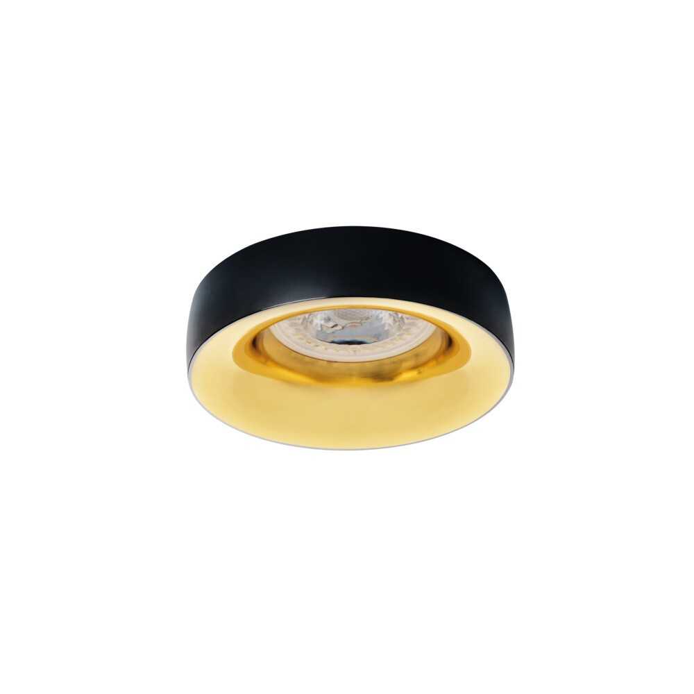 https://discount-led.fr/it/ Staffa a soffitto ELNIS nero / oro Ø98 mm  11,00 €  8,80 €    27810