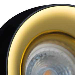 https://design-led.fr/it/ Staffa a soffitto ELNIS nero / oro Ø98 mm 11,00 € 9,35 € 27810