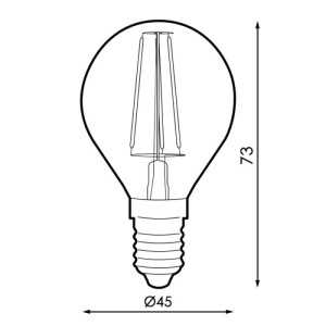 https://design-led.fr/it/ Lampadina E14 G45 filamento led 4w 2300k 2,60 € 2,21 € LM8552