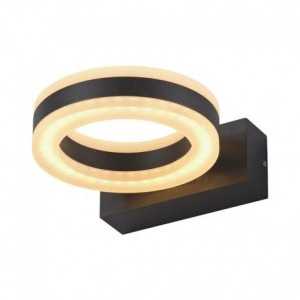 https://design-led.fr/fr/ Applique Murale LED RING 12W Rond 3000K Gris anthracite IP54 67751 122,40 € 104,04 €