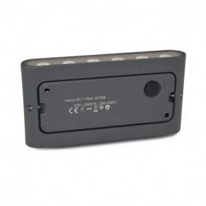 https://discount-led.fr/de/ Rechteckige LED-Wandleuchte GRENACHE 13W 4000K Anthrazitgrau IP54  68,20 €  54,56 €    67789