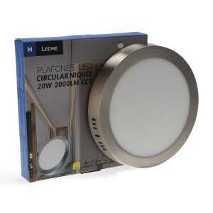 https://design-led.fr/de/ Led Deckenleuchte Kreisförmig Slim Serie Nickel 20W Cct LM5543 22,40 € 19,04 €