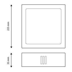 https://design-led.fr/pt/ Candeeiro de teto LED quadrado Slim Series Níquel 20W Cct LM5544 25,20 € 21,42 €