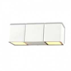 https://design-led.fr/es/ Aplique LED 2x3W 2x175Lm Rectangular 4000K Blanco IP54 69,00 € 48,30 € -30% 67770