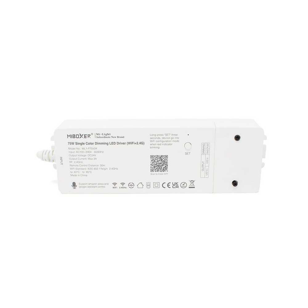 https://discount-led.fr/pt/ Controlador LED monocromático regulável WiFi 75 W  53,10 €  42,48 €    WL1-P75V24