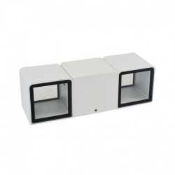 https://design-led.fr/es/ Aplique LED 2x3W 2x175Lm Rectangular 4000K Blanco IP54 69,00 € 48,30 € -30% 67770