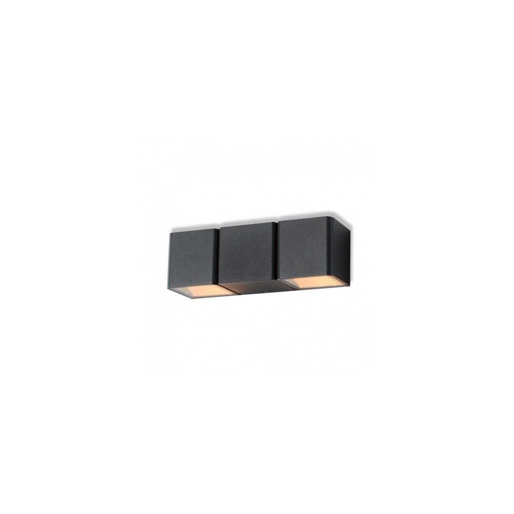 https://design-led.fr/gb/ LED Wall Lamp 2x3W 2x175Lm Rectangular 3000K Grey IP54 59,00 € 41,30 € -30% 67772