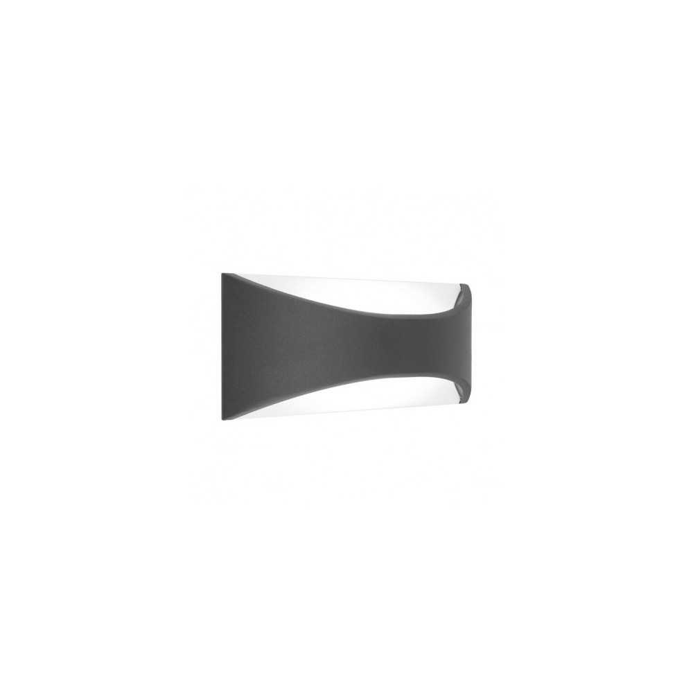 https://design-led.fr/it/ Applique Murale LED MERLOT 12 Watt 230V 3000K Anthracite IP65 70421 101,90 € 86,62 €