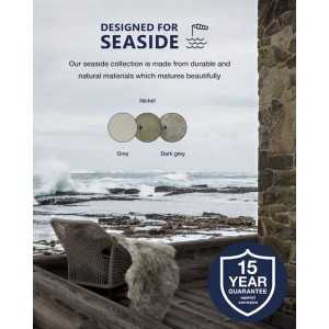 https://design-led.fr/pt/ Candeeiro de parede Helford Níquel E27 IP64 159,90 € 135,92 € 49031055