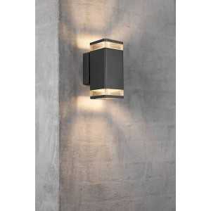 https://design-led.fr/it/ Elm Lampada a parete doppia Nero 2xGU10 IP44 64,00 € 54,40 € 45331003