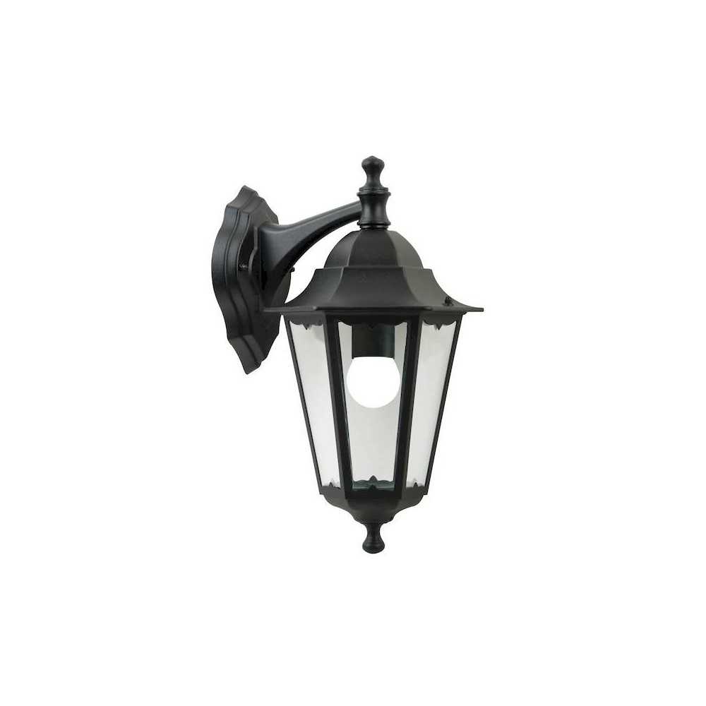 https://design-led.fr/nl/ Cardiff Down Wandlamp Zwart E27 IP44 29,00 € 24,65 € 74381003