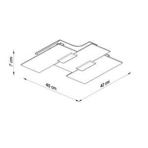https://design-led.fr/es/ FABIANO lámpara de techo blanca 3XE27 132,00 € 112,20 € SL.0198