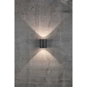 https://design-led.fr/fr/ Canto 2 Applique murale Noir (Bord de mer) 10.6W 3000K IP44 49701203 99,00 € 84,15 €