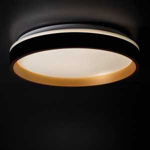 https://design-led.fr/de/ LED-Deckenlampe SOLN 17.5W Ø 380mm 3000K schwarz/gold 37324 44,60 € 37,91 €