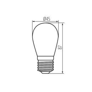 https://design-led.fr/de/ XLED LED-Glühbirne ST45 E27 Glühfaden 0.5W 4000k 26046 2,20 € 1,87 €