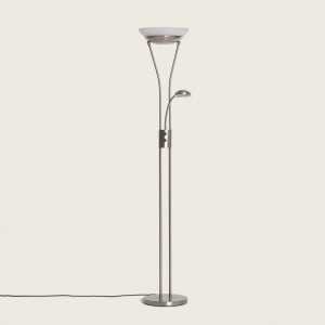 https://discount-led.fr/gb/ Floor lamp with LED reading light Ethan chrome metal  121,30 €  97,04 €    C213893